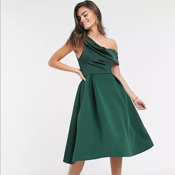 ASOS Dresses & Skirts - ASOS drape fallen shoulder midi dress